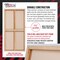 Rectangle Stretched Canvas for Painting 24x48 inch Gallery Depth 1-1/2" Thick, 2-Pack - 17oz Acrylic Gesso Triple Primed, Professional Artist Quality, 100% Cotton - Oil, Pouring Paint